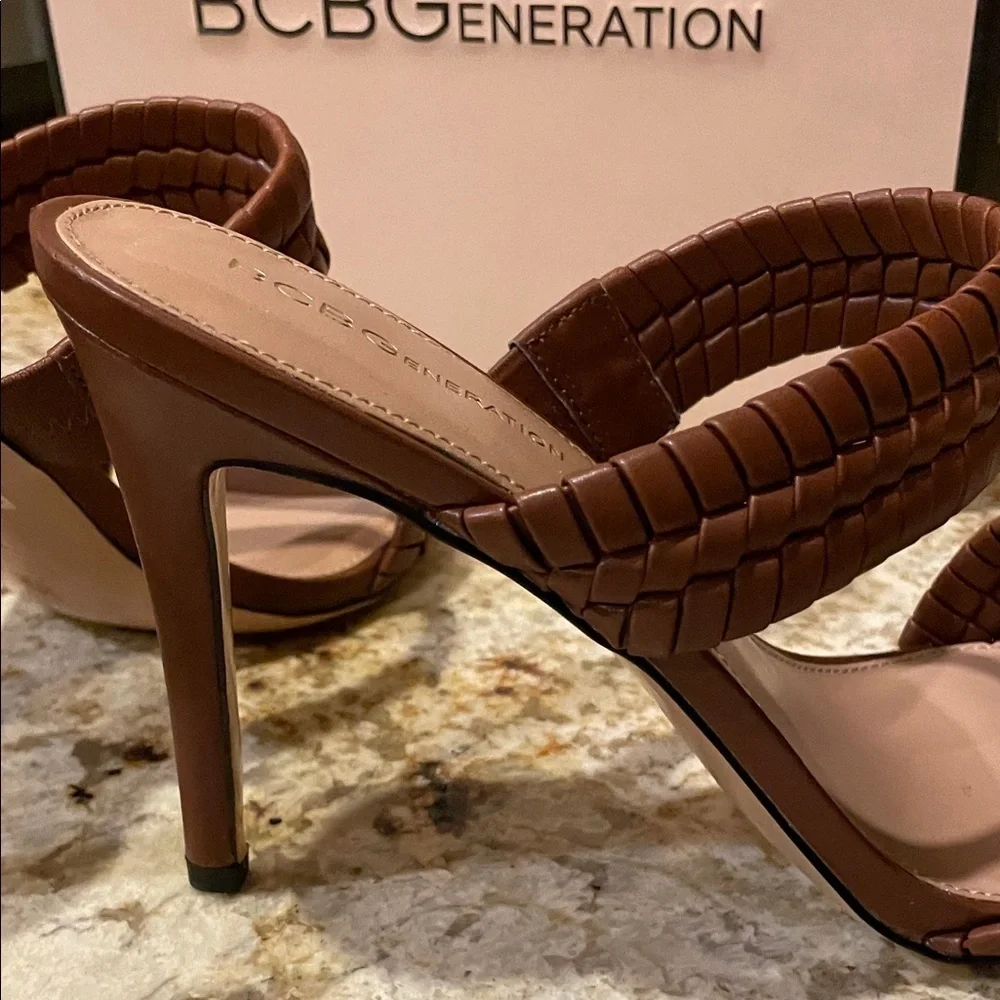 BCBGeneration Women's Brown Heeled Sandals